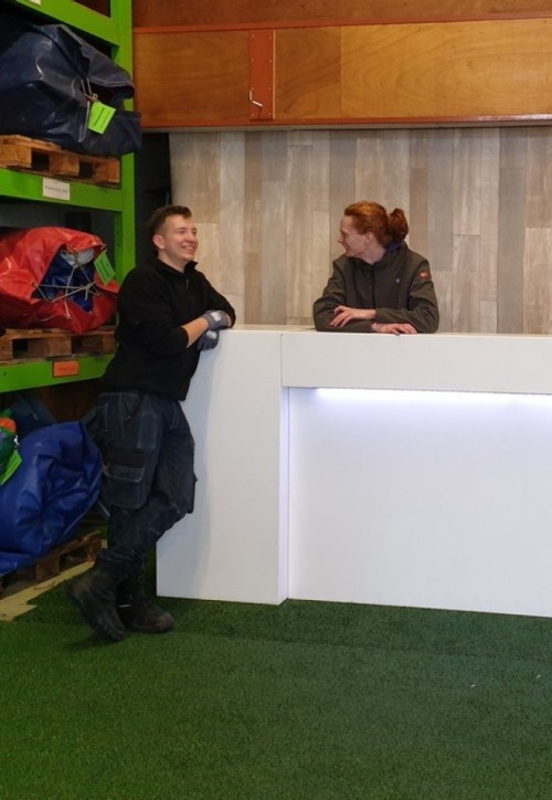 Mobiele voorzetbar met Led